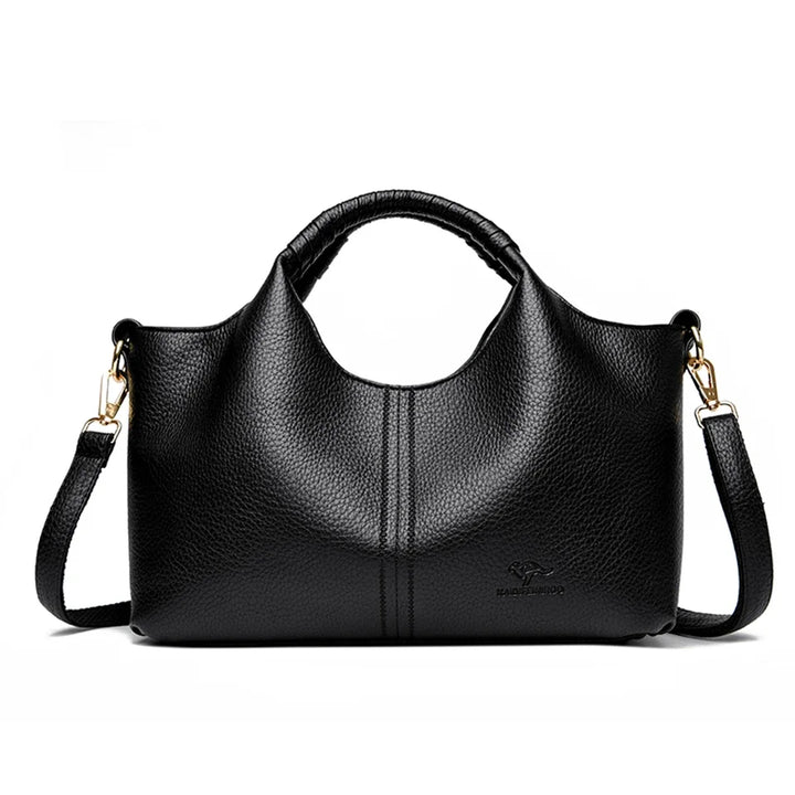Women’s Soft Leather-Look Tote Bag | Elegant Daily Handbag