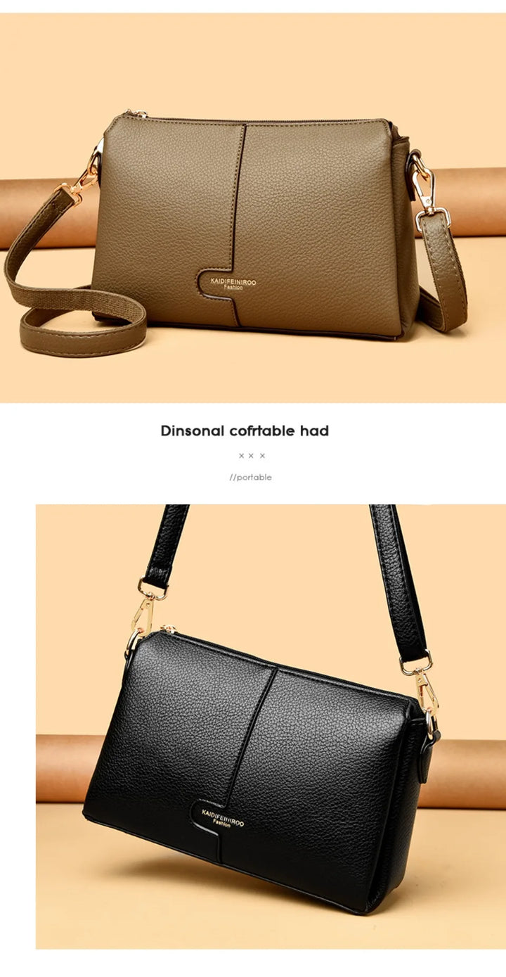 Women’s Soft Leather-Look Shoulder Bag | Elegant Summer Crossbody