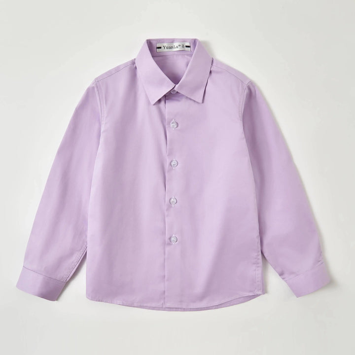 Kids’ Cotton Dress Shirt 2–16 Years | قميص أطفال قطني أنيق لعمر ٢–١٦ سنة