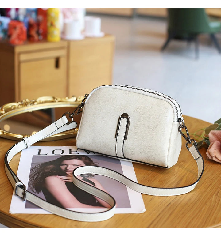 Women’s Genuine Leather Small Crossbody Bag | حقيبة نسائية صغيرة من الجلد الطبيعي كروس بودي
