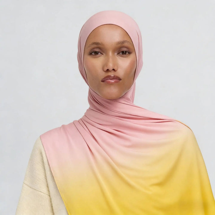 Women’s Liquid Jersey Hijab Scarf | Gradient Everyday Drape