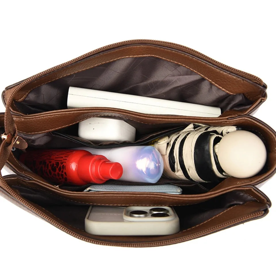 Women’s Soft Leather-Look Shoulder Bag | Elegant Summer Crossbody
