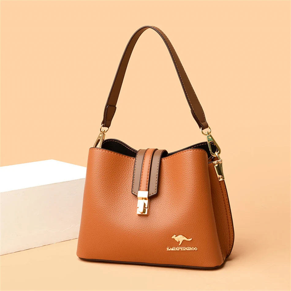 Women’s Three-Layer Small Tote Bag | حقيبة نسائية صغيرة بثلاث طبقات