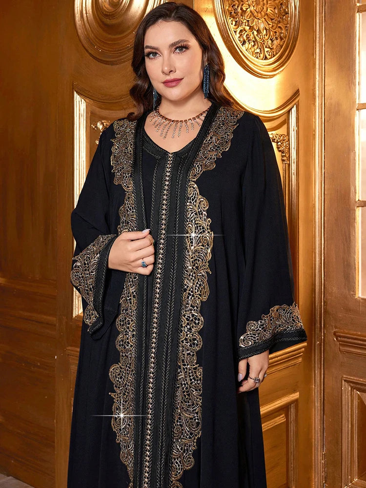Women’s Outfit Set | Plus Size Sequin Lace Formal Occasion Design