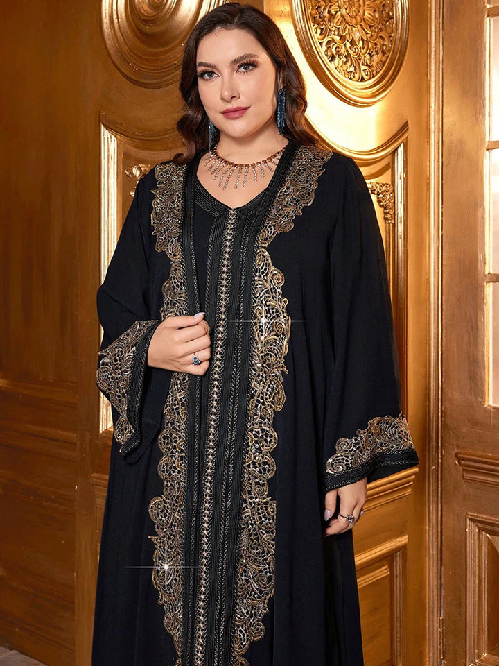 Women’s Outfit Set | Plus Size Sequin Lace Formal Occasion Design