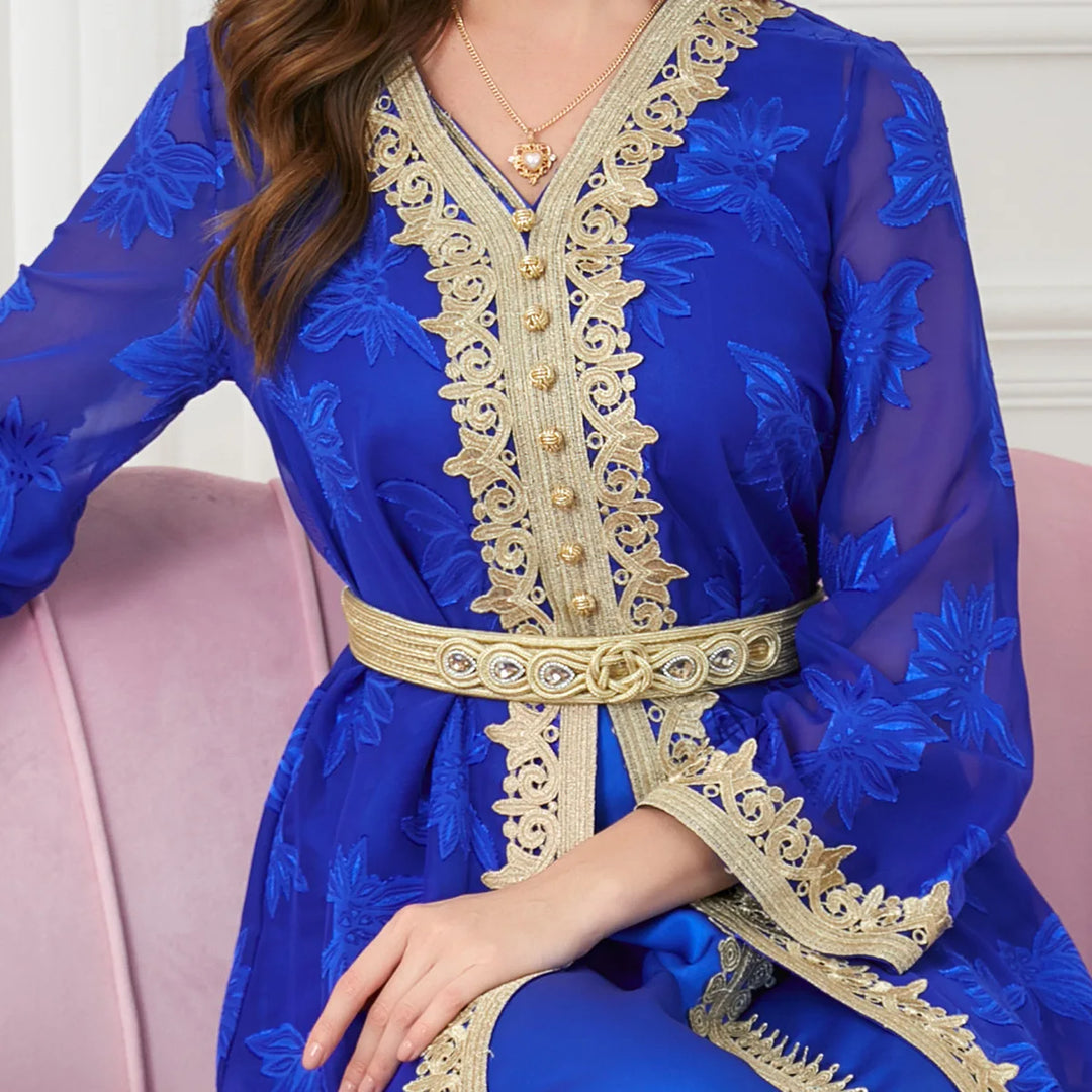 Abaya Kaftan Embroidered Elegant Ramadan Modest