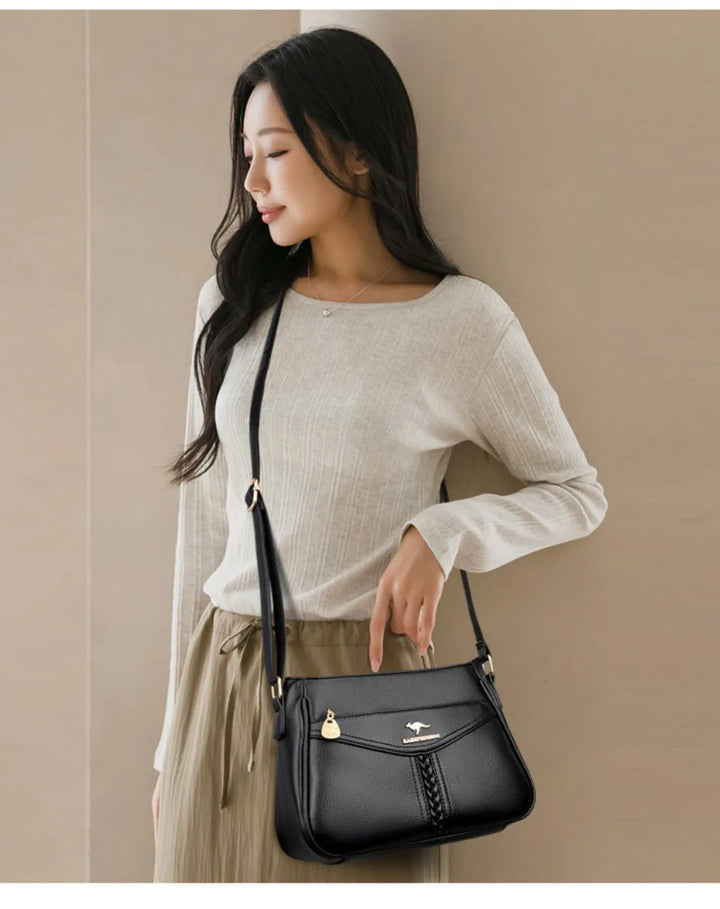 Women’s Soft Flap Shoulder Bag | حقيبة كتف نسائية ناعمة وعملية