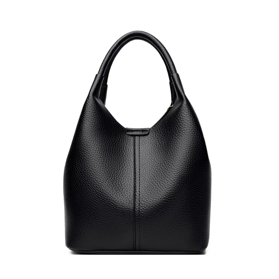 Women’s Soft Bucket Shoulder Bag | Elegant Top-Handle Tote