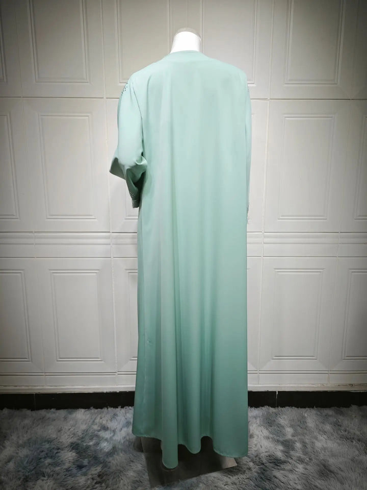 Women’s Abaya | Elegant Lace Splicing Modest Party Design