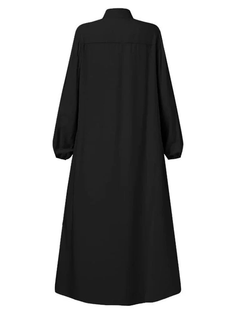 Black Abaya | Elegant Modest Zipper Dress