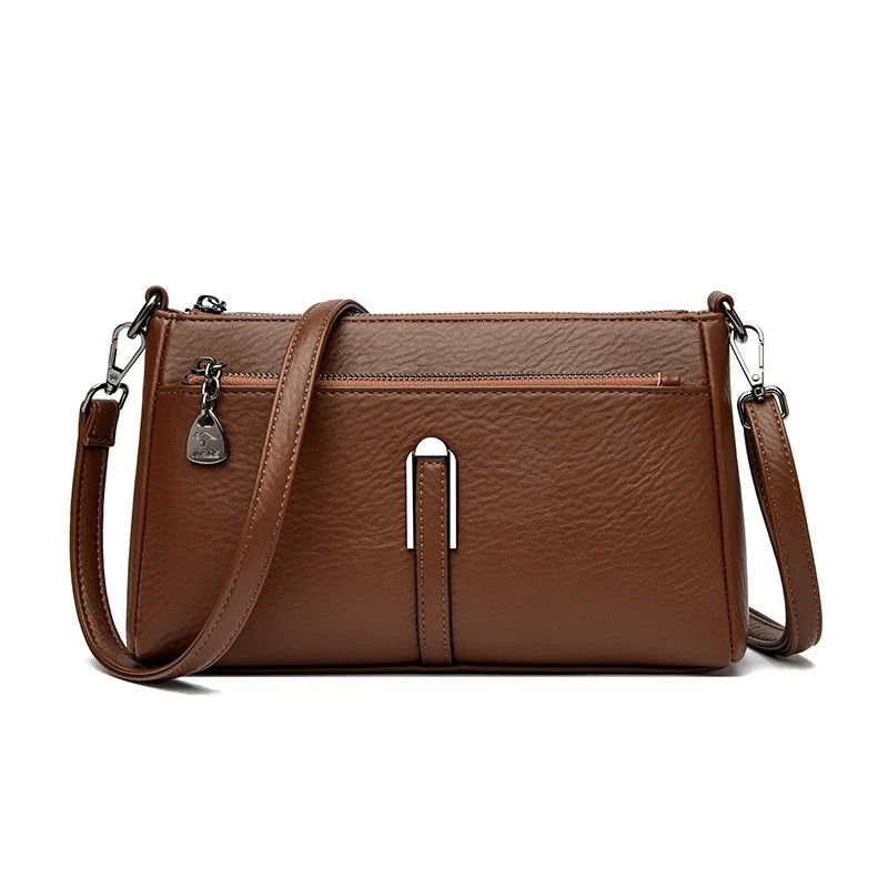 Women’s Solid Shoulder Crossbody Bag | حقيبة كتف نسائية عملية