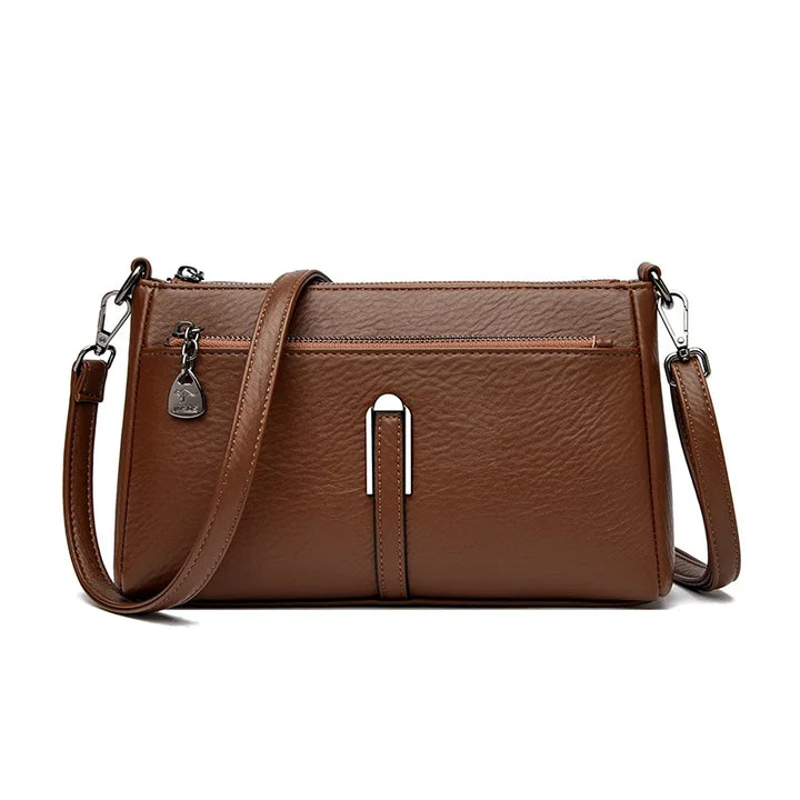 Women’s Solid Shoulder Crossbody Bag | حقيبة كتف نسائية عملية