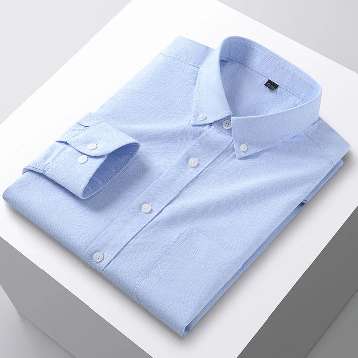Men’s Oxford Dress Shirt Up to 5XL | Business Formal Style