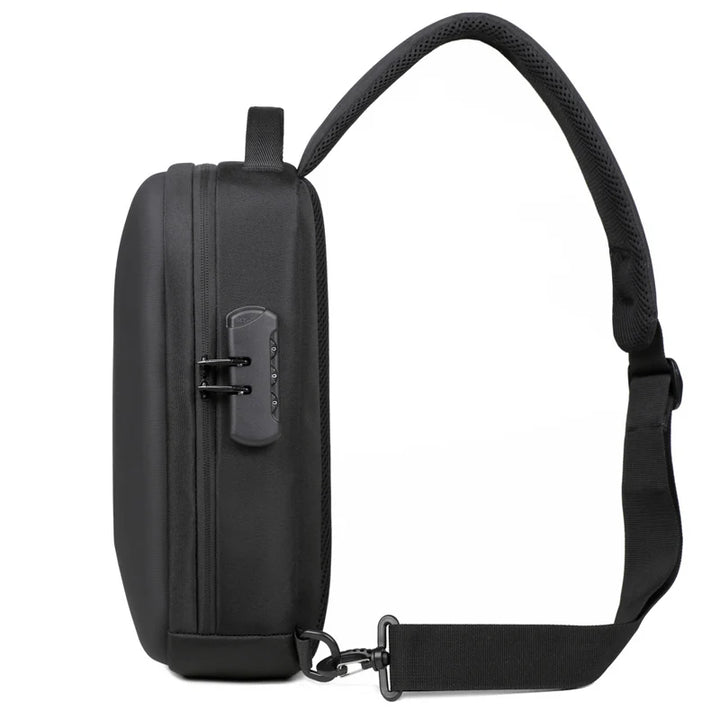 Men’s Anti-Theft USB Chest Bag | حقيبة صدر رجالية مضادة للسرقة مع USB