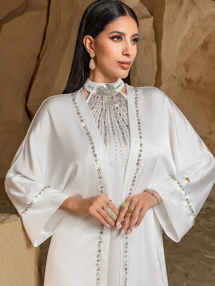 The Diamond-Draped Kimono Set