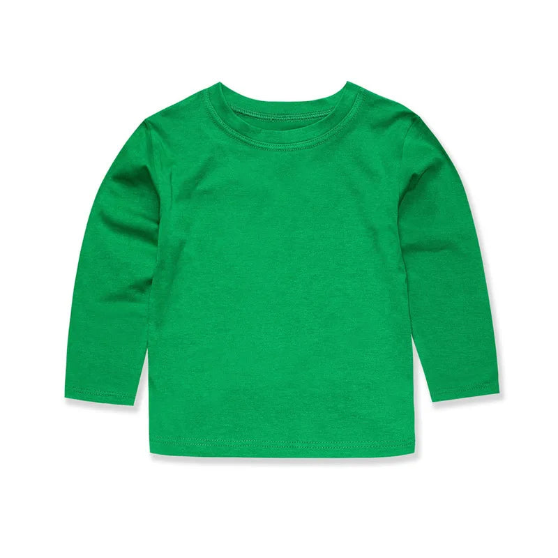 Kids’ Cotton Long Sleeve T-Shirt 2–14Y | تيشيرت أطفال قطني طويل الأكمام لعمر ٢–١٤ سنة