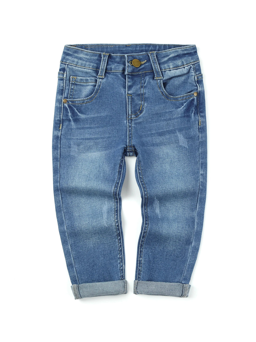 Boys’ Stretch Denim Jeans 6M–3T | بنطلون جينز أولاد مرن لعمر ٦ أشهر–٣ سنوات