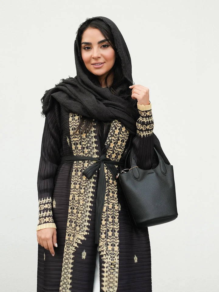 Muslim Abaya Robe, Middle Eastern Loose-fitting Ramadan Dress, Elegant and High-End Long Dress for Spring/Summer