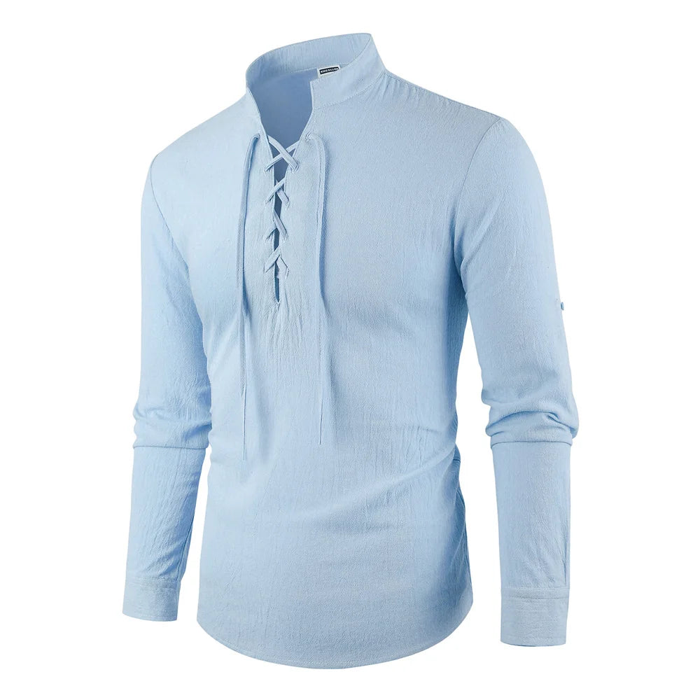 Men’s Cotton Linen Vintage Shirt | Relaxed Summer Style