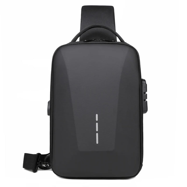 Men’s Anti-Theft USB Chest Bag | حقيبة صدر رجالية مضادة للسرقة مع USB