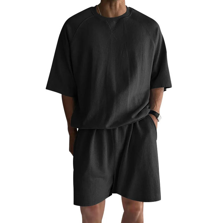 Men’s Summer 2-Piece Set | Casual Short Sleeve Lightweight Outfit