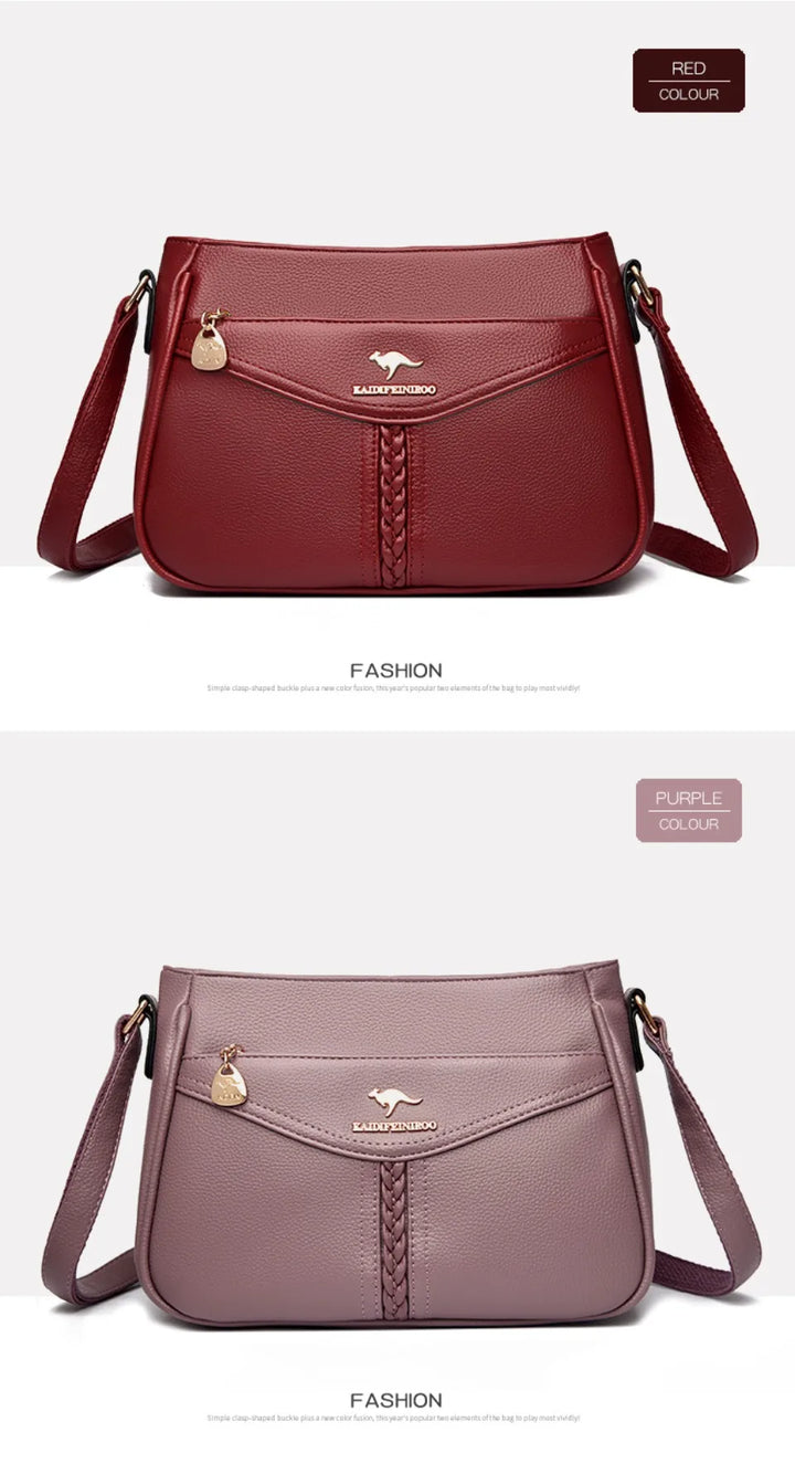 Women’s Soft Flap Shoulder Bag | حقيبة كتف نسائية ناعمة وعملية