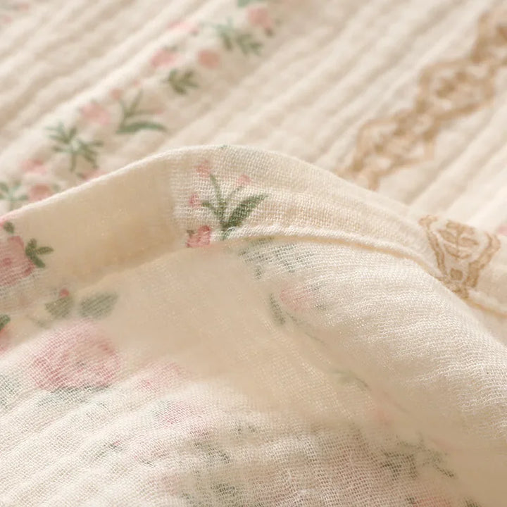 Women’s Cotton Summer Nightgown | جلابية بيت قطنية صيفي - Vine Print