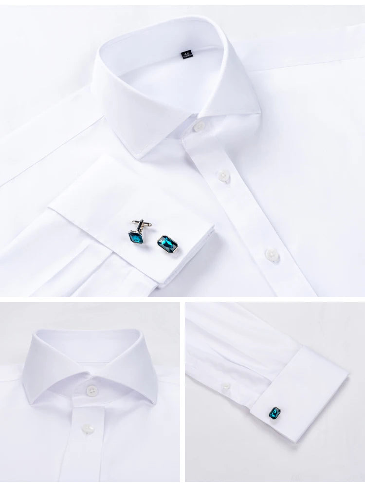 Men’s French Cuff Dress Shirt | Refined Cotton Formal Style