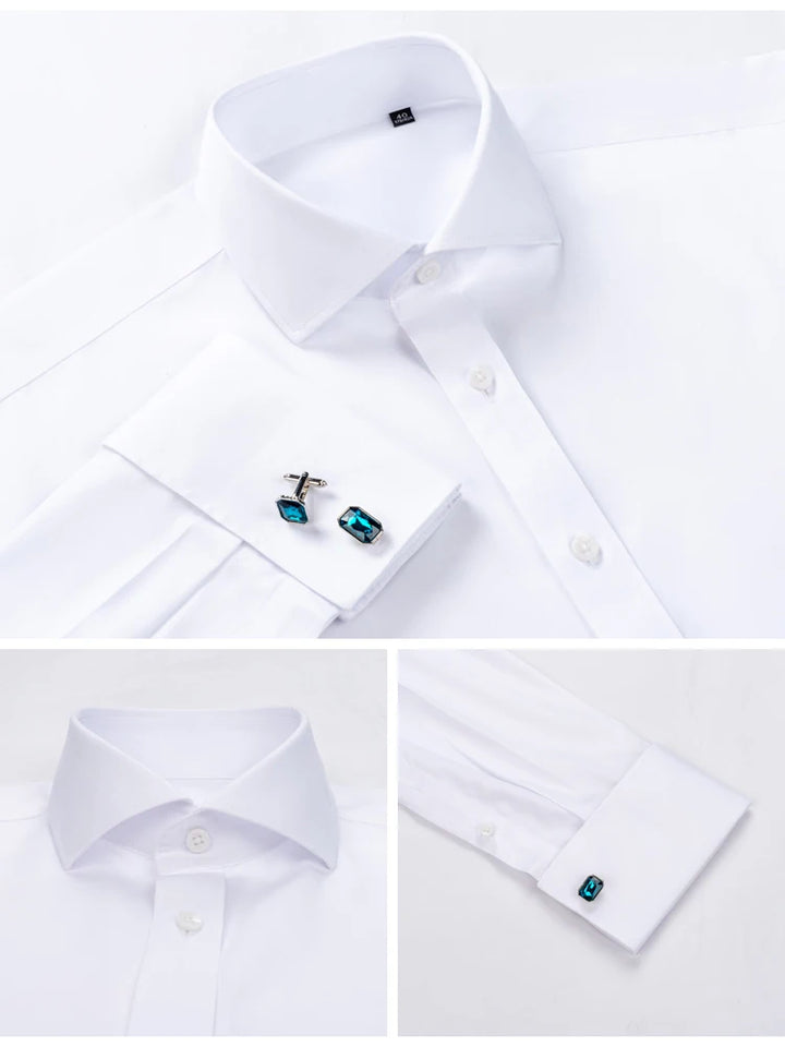 Men’s French Cuff Dress Shirt | Refined Cotton Formal Style