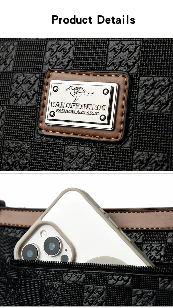 Women’s Plaid Shoulder Crossbody Bag | حقيبة نسائية بنقشة مربعات