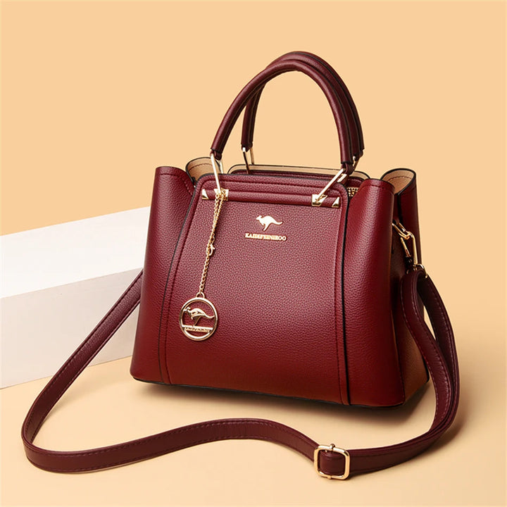 Women’s Three-Layer Shoulder Bag | Large Capacity Crossbody Tote
