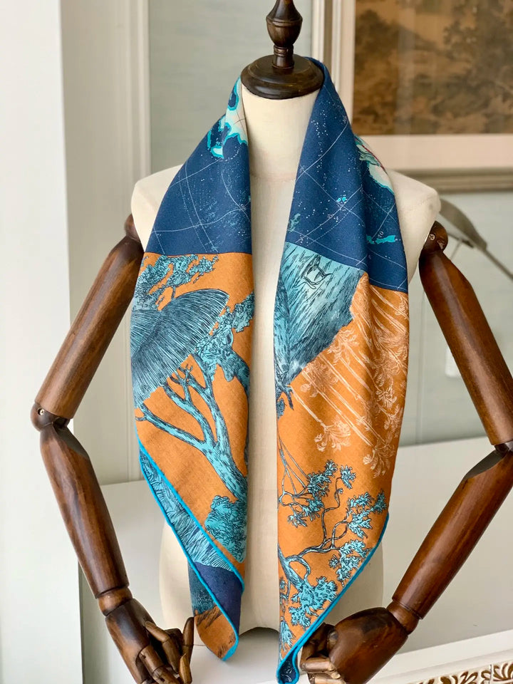 Women’s Luxury Silk Shawl | Bold Statement Elegance