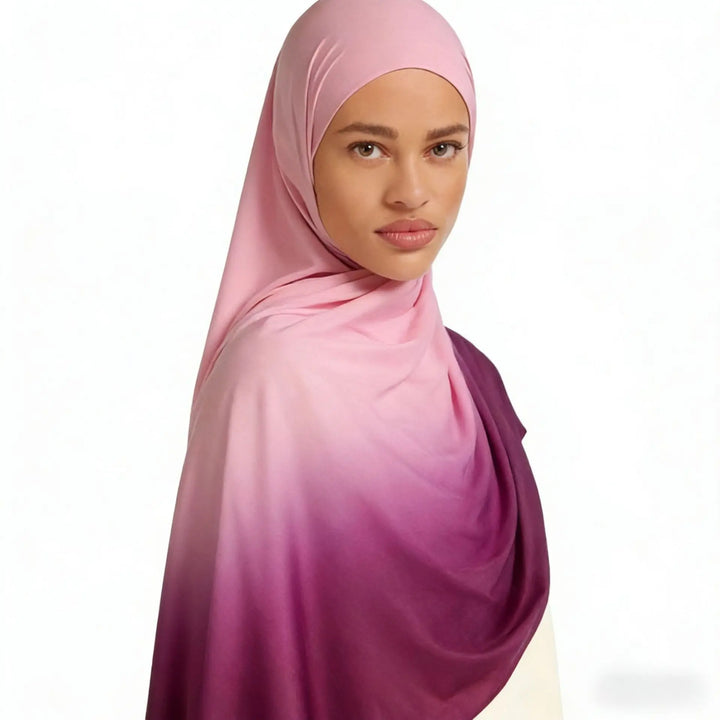 Women’s Liquid Jersey Hijab Scarf | Gradient Everyday Drape