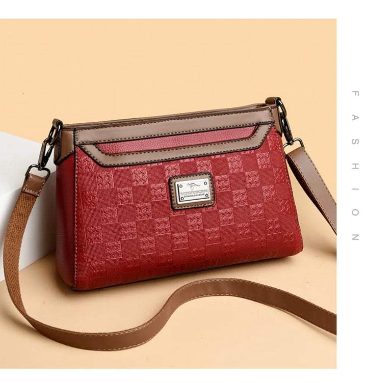 Women’s Plaid Shoulder Crossbody Bag | حقيبة نسائية بنقشة مربعات