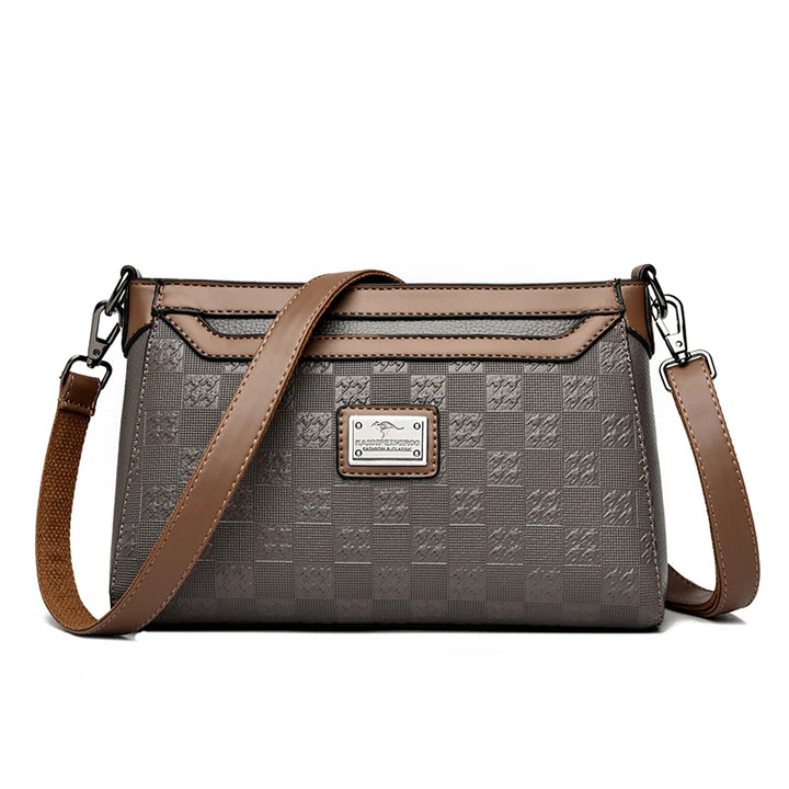 Women’s Plaid Shoulder Crossbody Bag | حقيبة نسائية بنقشة مربعات
