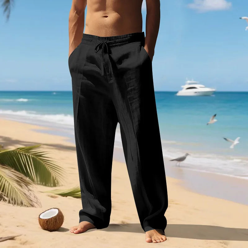 Men’s Linen Shirt & Pants Set | Breathable Relaxed Fit