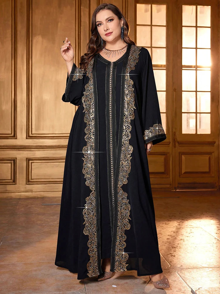 Women’s Outfit Set | Plus Size Sequin Lace Formal Occasion Design