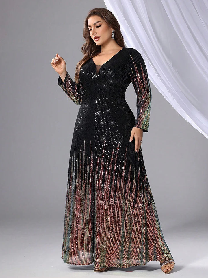 Women’s Dress | Elegant Sequin Evening Maxi Design