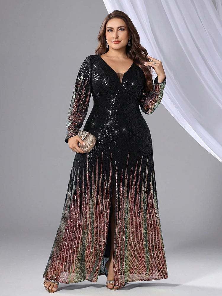 Women’s Dress | Elegant Sequin Evening Maxi Design