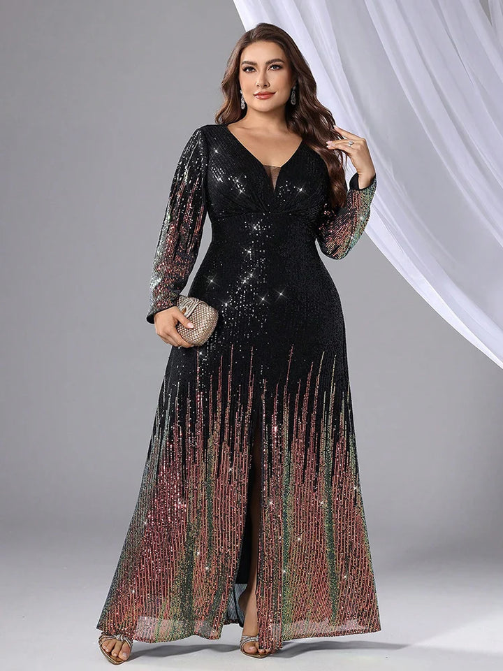 Women’s Dress | Elegant Sequin Evening Maxi Design