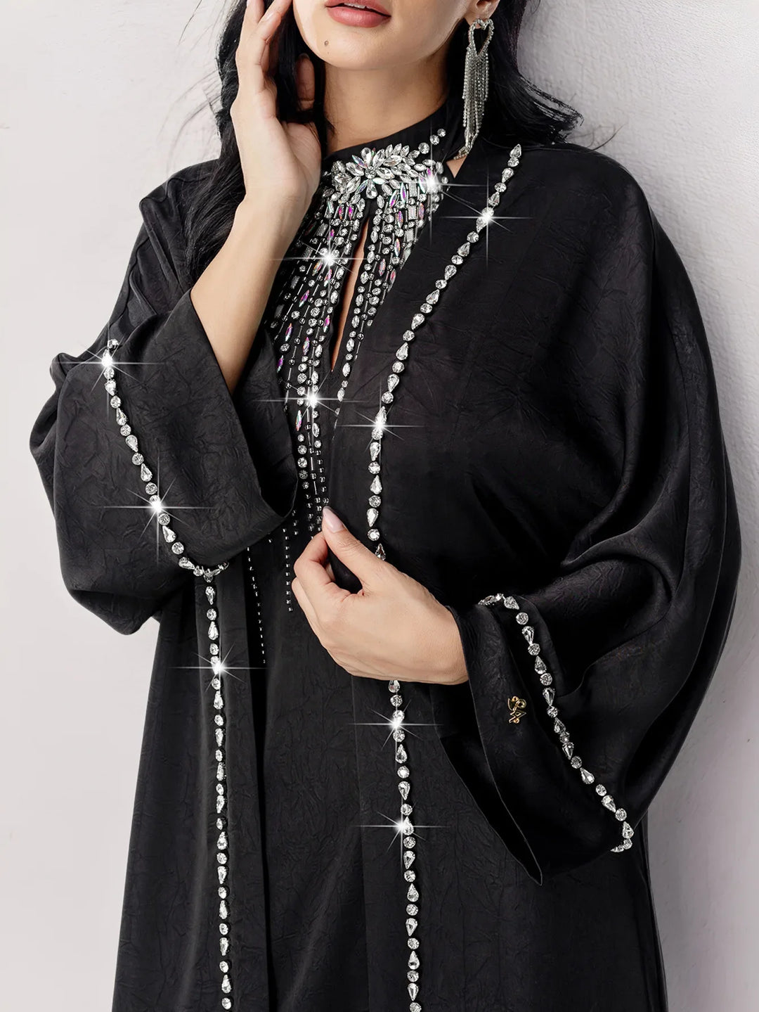The Diamond-Draped Kimono Set