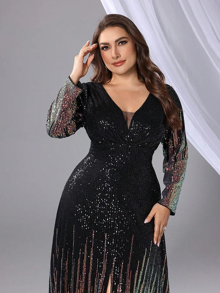 Women’s Dress | Elegant Sequin Evening Maxi Design