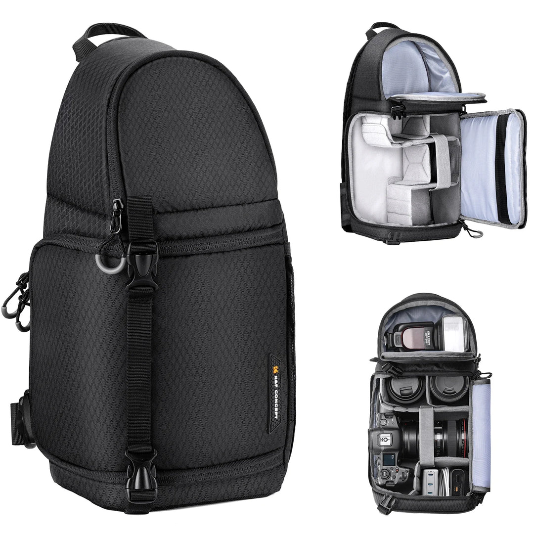 Men’s Waterproof Camera Sling Backpack 10L | حقيبة كاميرا رجالية مقاومة للماء 10 لتر