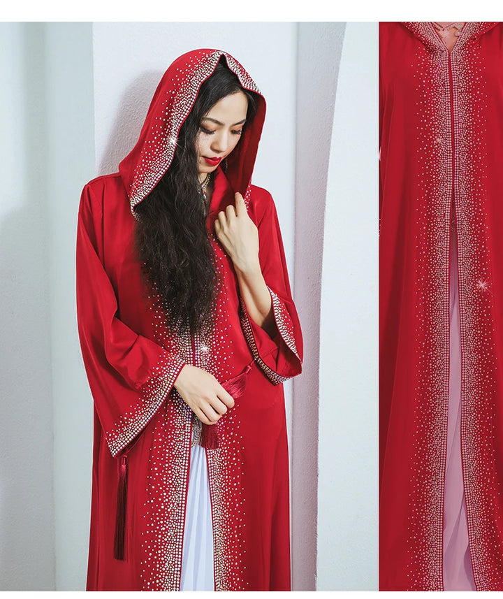 Women’s Regal Hooded Cape Abaya | عباءة كاب ملكية بغطاء رأس