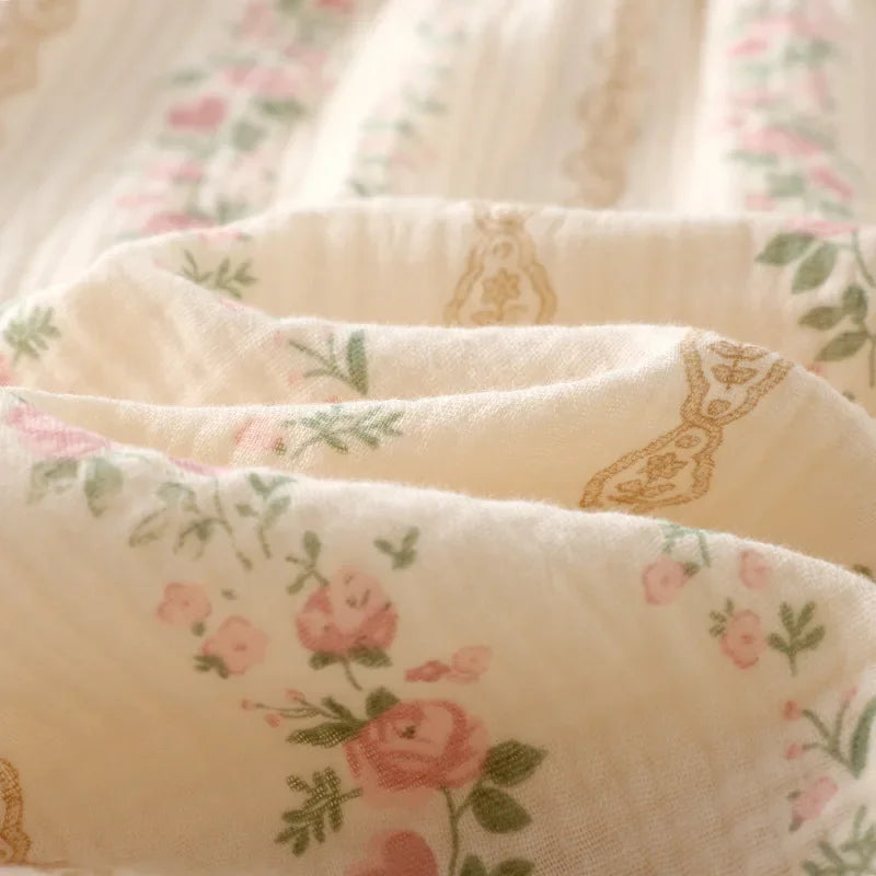 Women’s Cotton Summer Nightgown | جلابية بيت قطنية صيفي - Vine Print