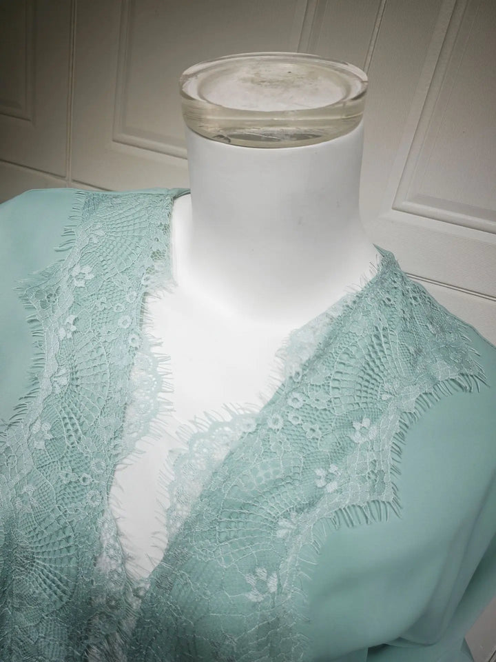 Women’s Abaya | Elegant Lace Splicing Modest Party Design