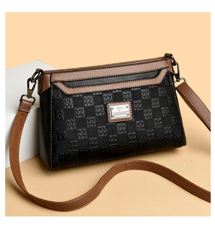 Women’s Plaid Shoulder Crossbody Bag | حقيبة نسائية بنقشة مربعات