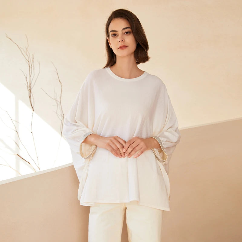 Women’s Oversized Knit Sweater | Soft Lightweight Modest Top