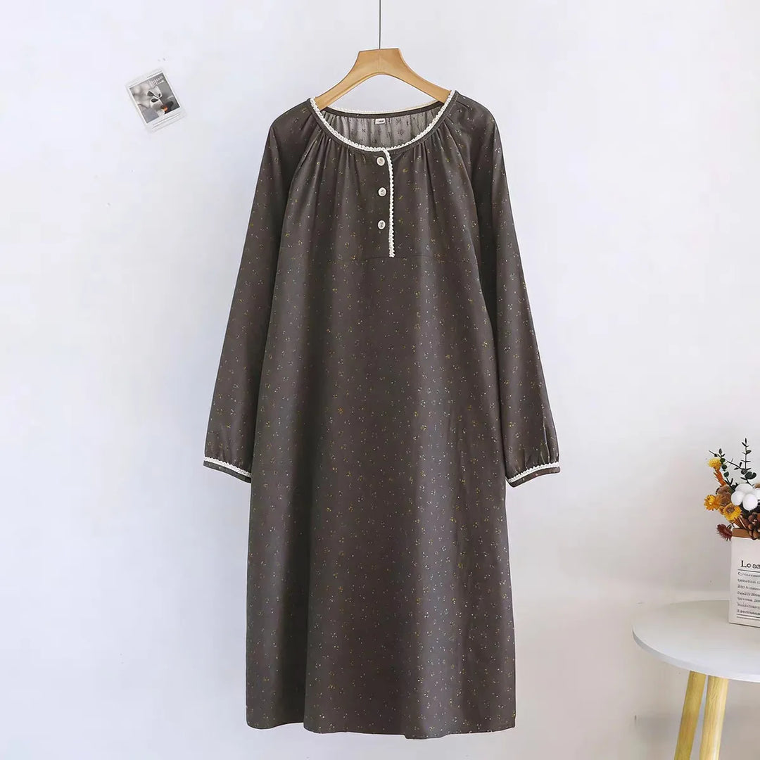 Women’s Cotton Sleep Dress | جلابية قطنية صيفية للبيت - Cute Print