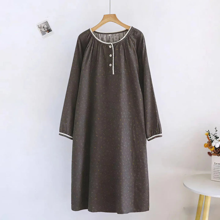 Women’s Cotton Sleep Dress | جلابية قطنية صيفية للبيت - Cute Print